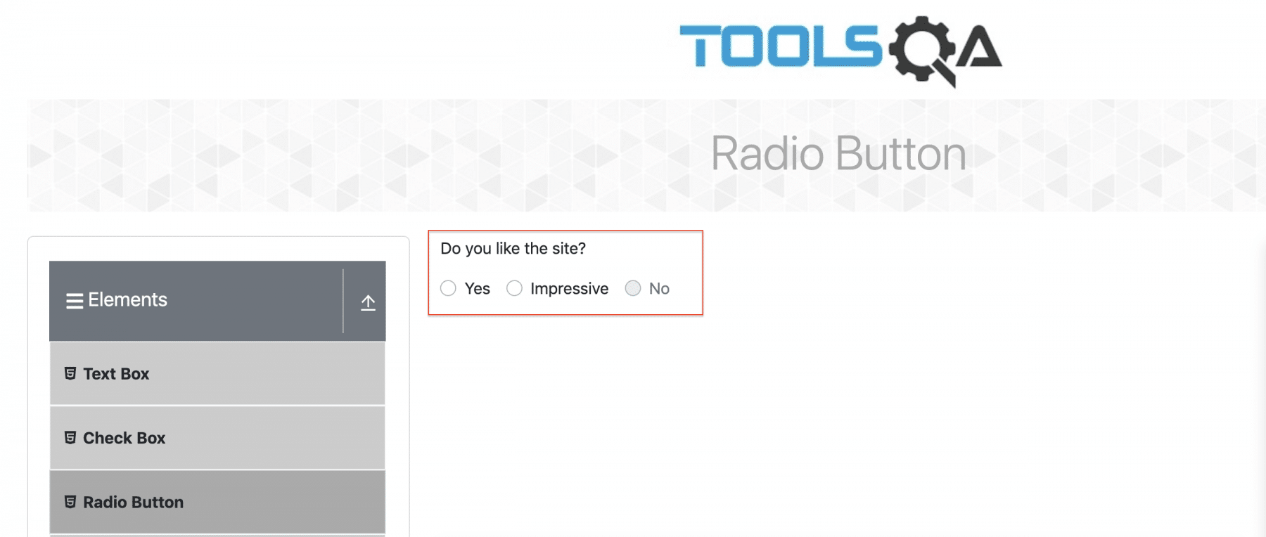 Selenium Radio Button How to select a Radio Button in Selenium?